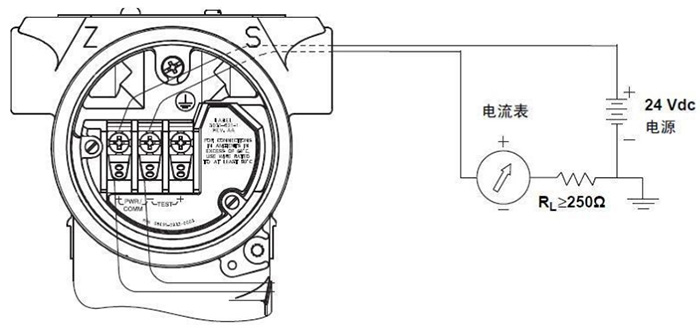 磁致伸縮液位計端子接線圖